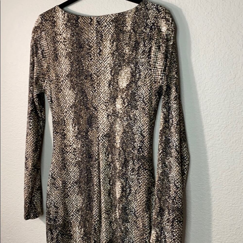All In Favor Snakeskin Ribbed Dress - Picture 6 of 13